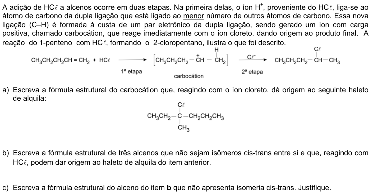 Questão Q06 no caderno Química da 2ª fase da FUVEST 2008
