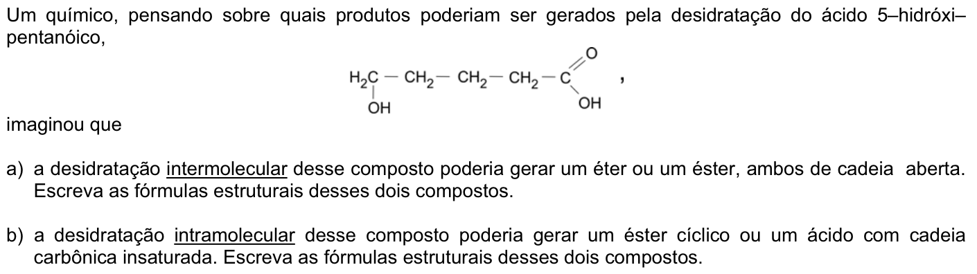Questão Q07 no caderno Química da 2ª fase da FUVEST 2008