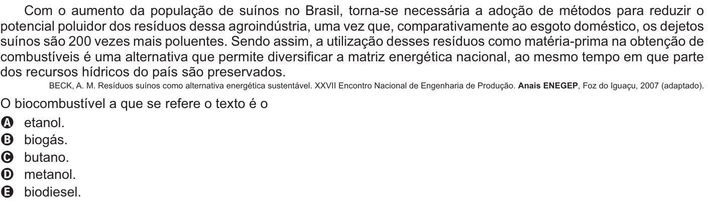 Questão 117 no caderno Amarelo do ENEM 2021