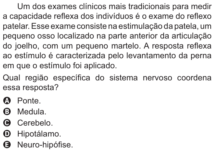 Questão 114 no caderno Amarelo do ENEM 2021