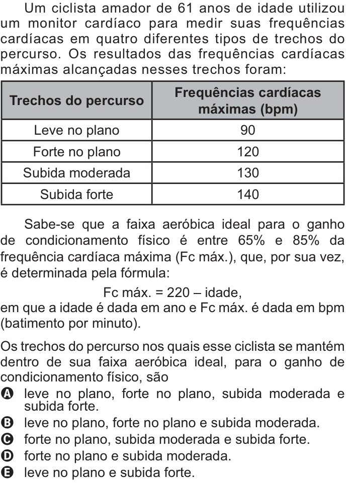 Questão 172 no caderno Amarelo do ENEM 2021