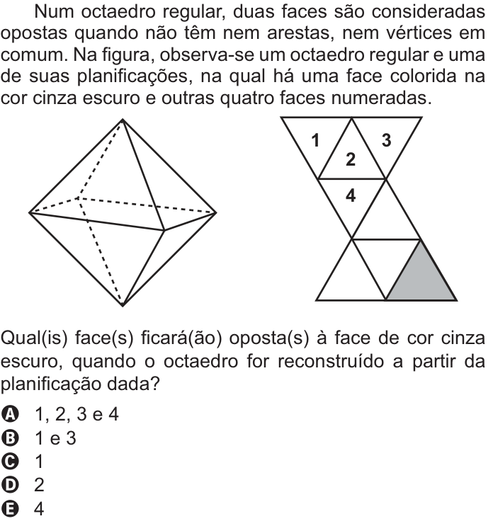 Questão 168 no caderno Amarelo do ENEM 2021