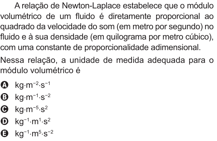 Questão 163 no caderno Amarelo do ENEM 2021