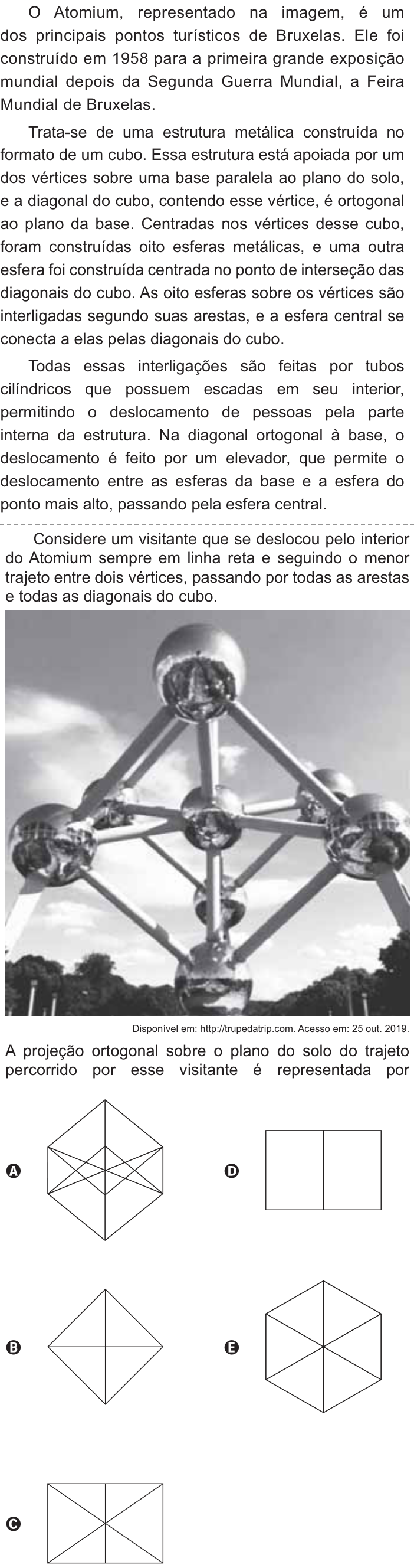 Questão 137 no caderno Amarelo do ENEM 2021