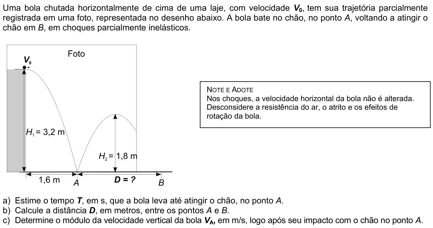 Questão F03 no caderno Física da 2ª fase da FUVEST 2007