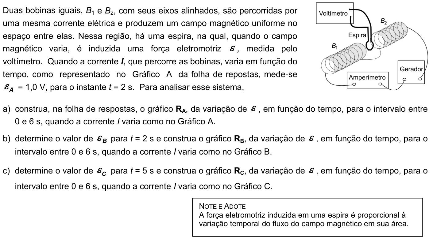 Questão F09 no caderno Física da 2ª fase da FUVEST 2007