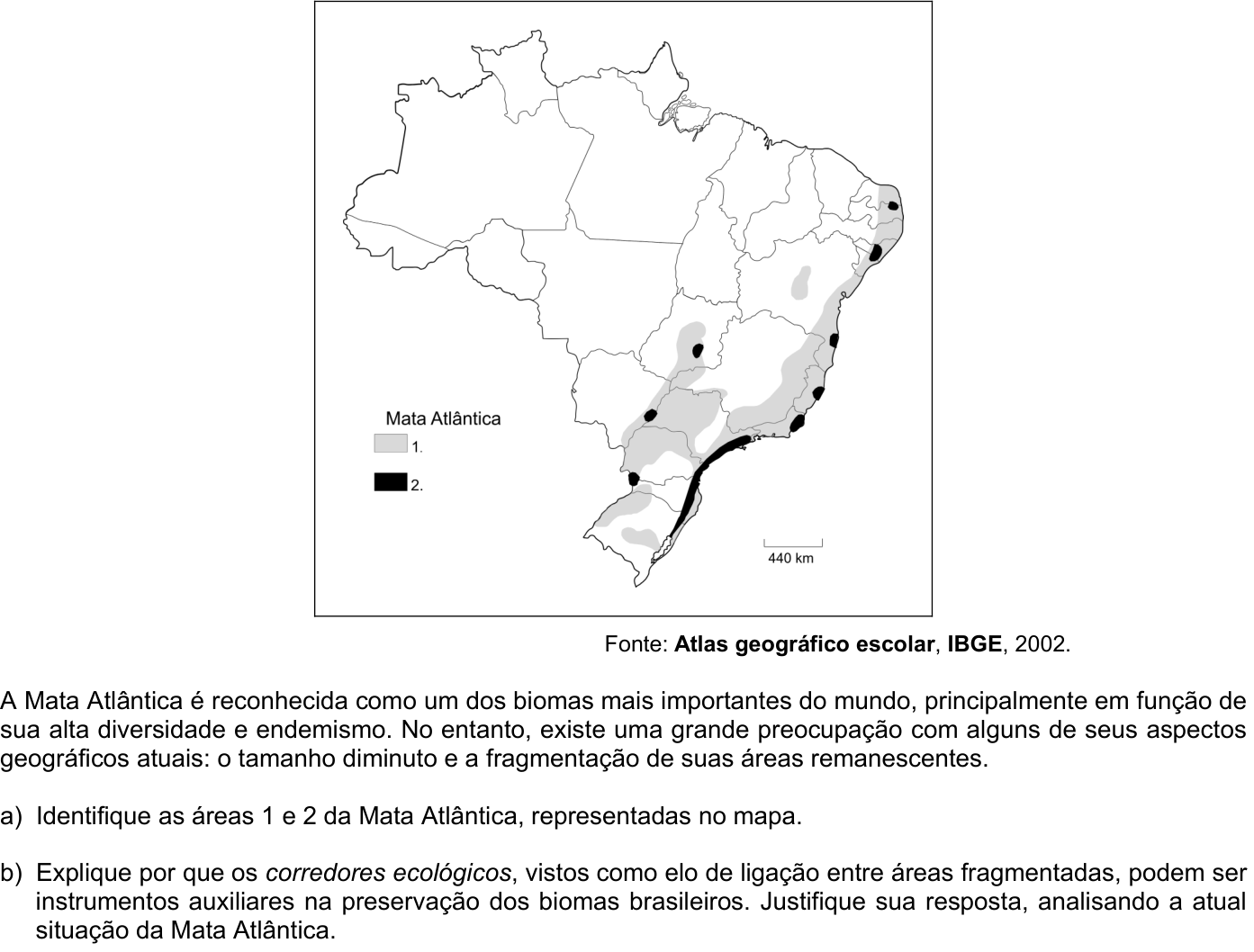 Questão G08 no caderno Geografia da 2ª fase da FUVEST 2007