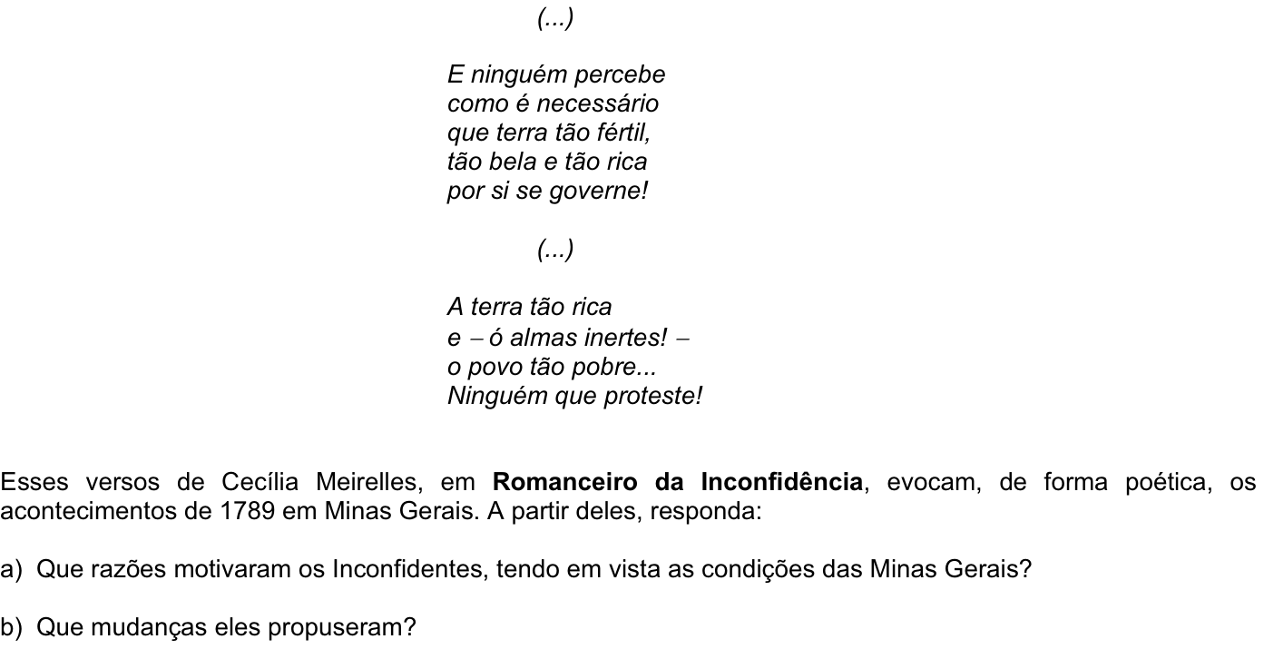 Questão H04 no caderno História da 2ª fase da FUVEST 2007