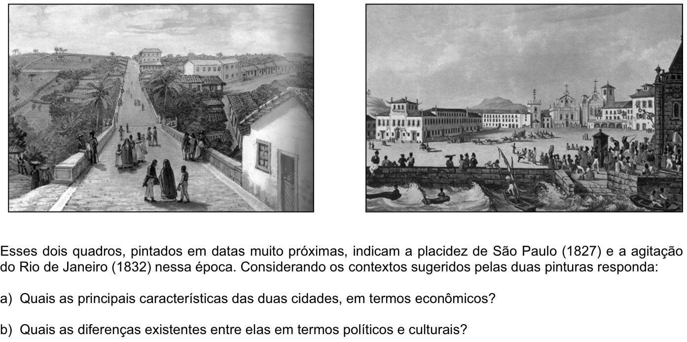 Questão H06 no caderno História da 2ª fase da FUVEST 2007