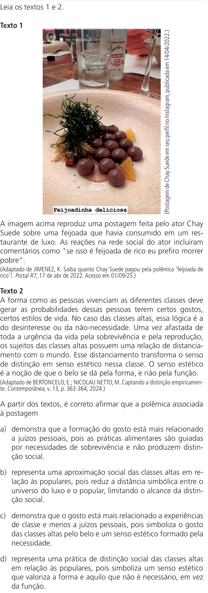 Questão 22 no caderno Q da UNICAMP 2026