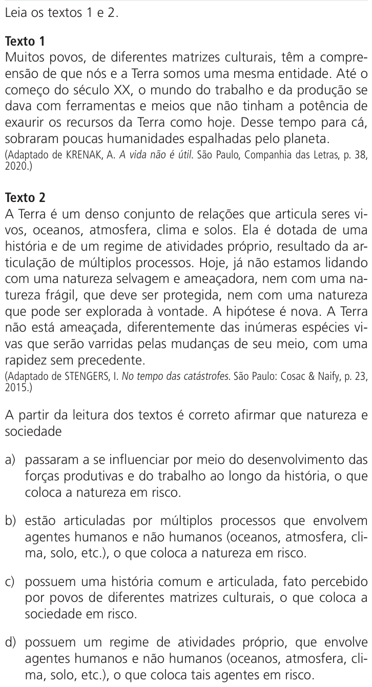 Questão 23 no caderno Q da UNICAMP 2026