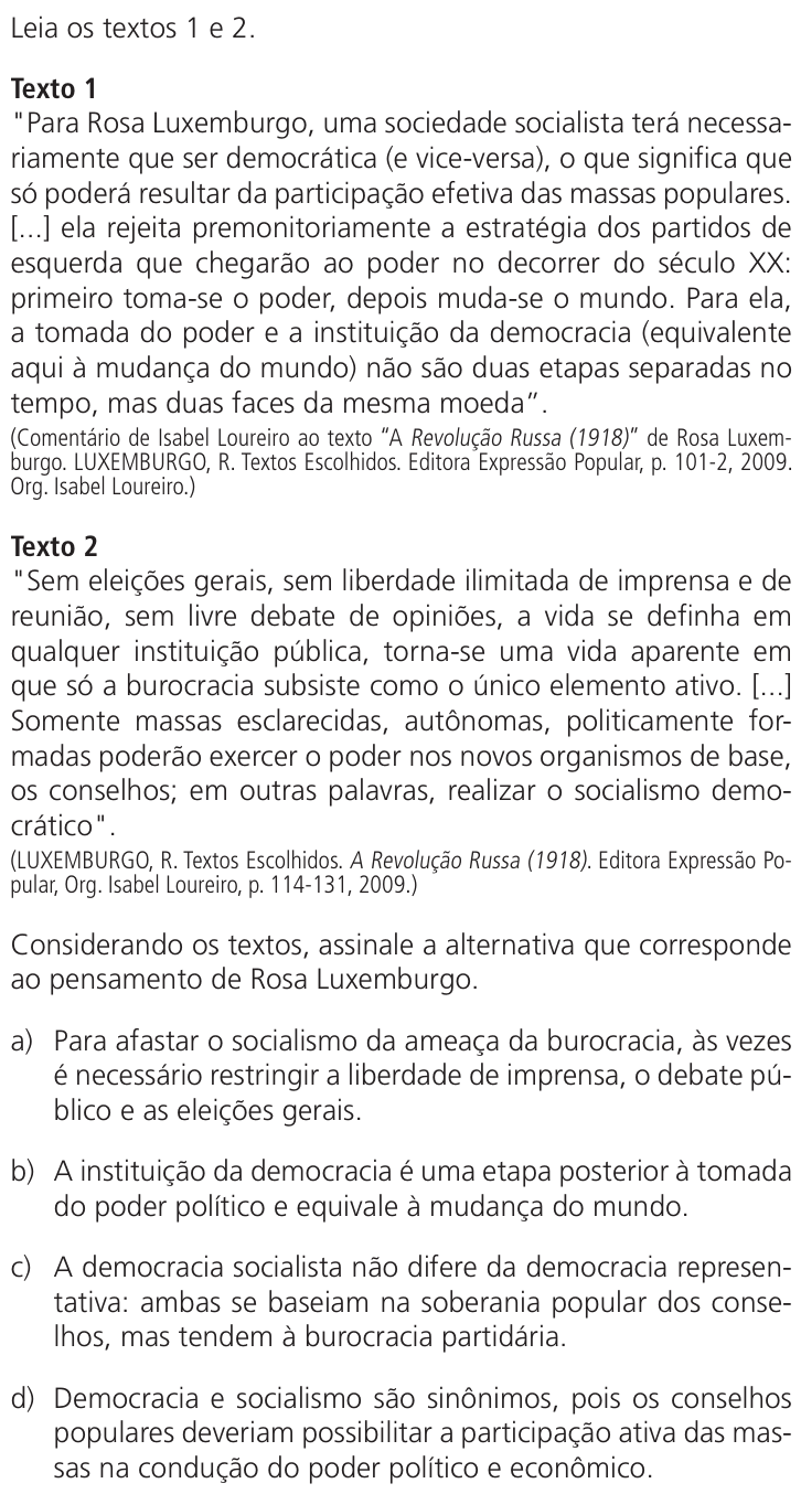 Questão 26 no caderno Q da UNICAMP 2026