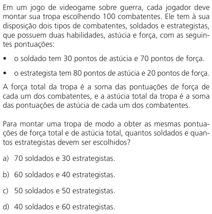 Questão 52 no caderno Q da UNICAMP 2026