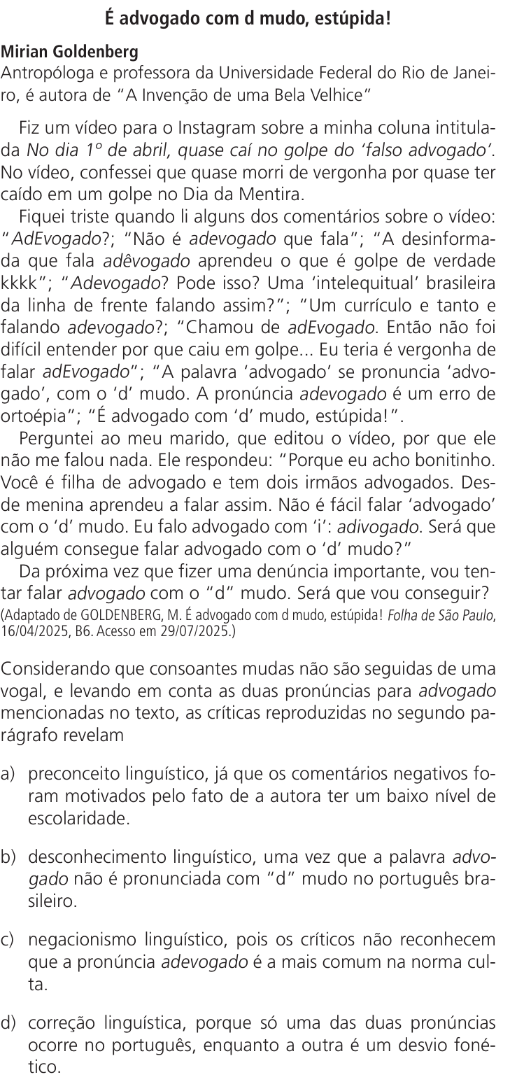 Questão 54 no caderno Q da UNICAMP 2026