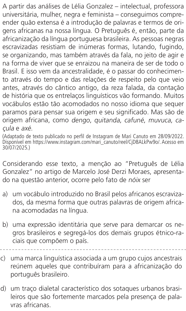Questão 56 no caderno Q da UNICAMP 2026