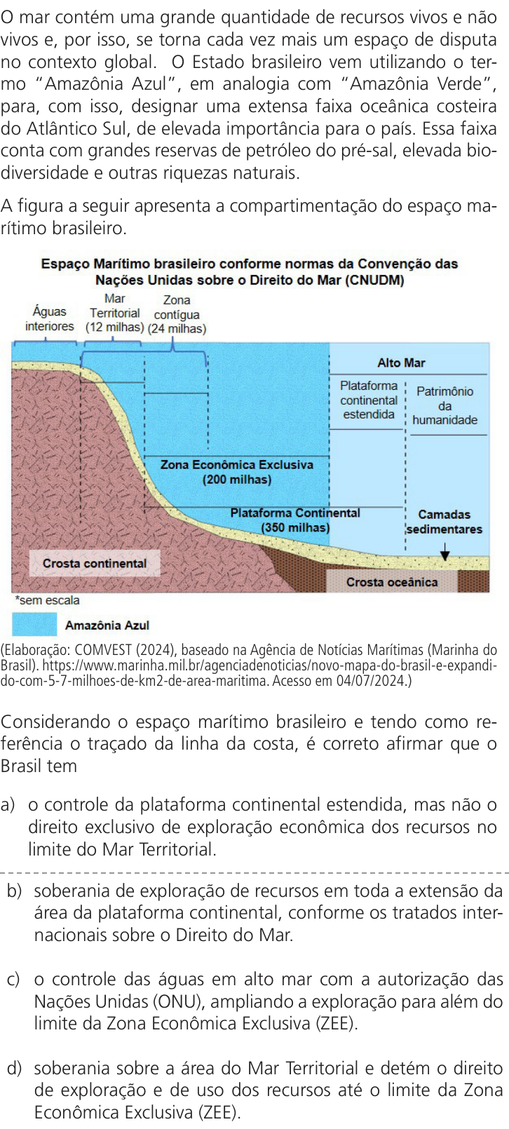 Questão 7 no caderno Q da UNICAMP 2025
