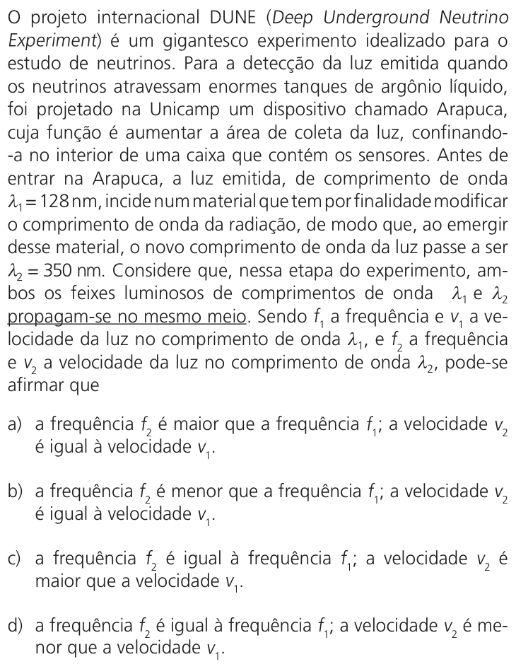 Questão 11 no caderno Q da UNICAMP 2025