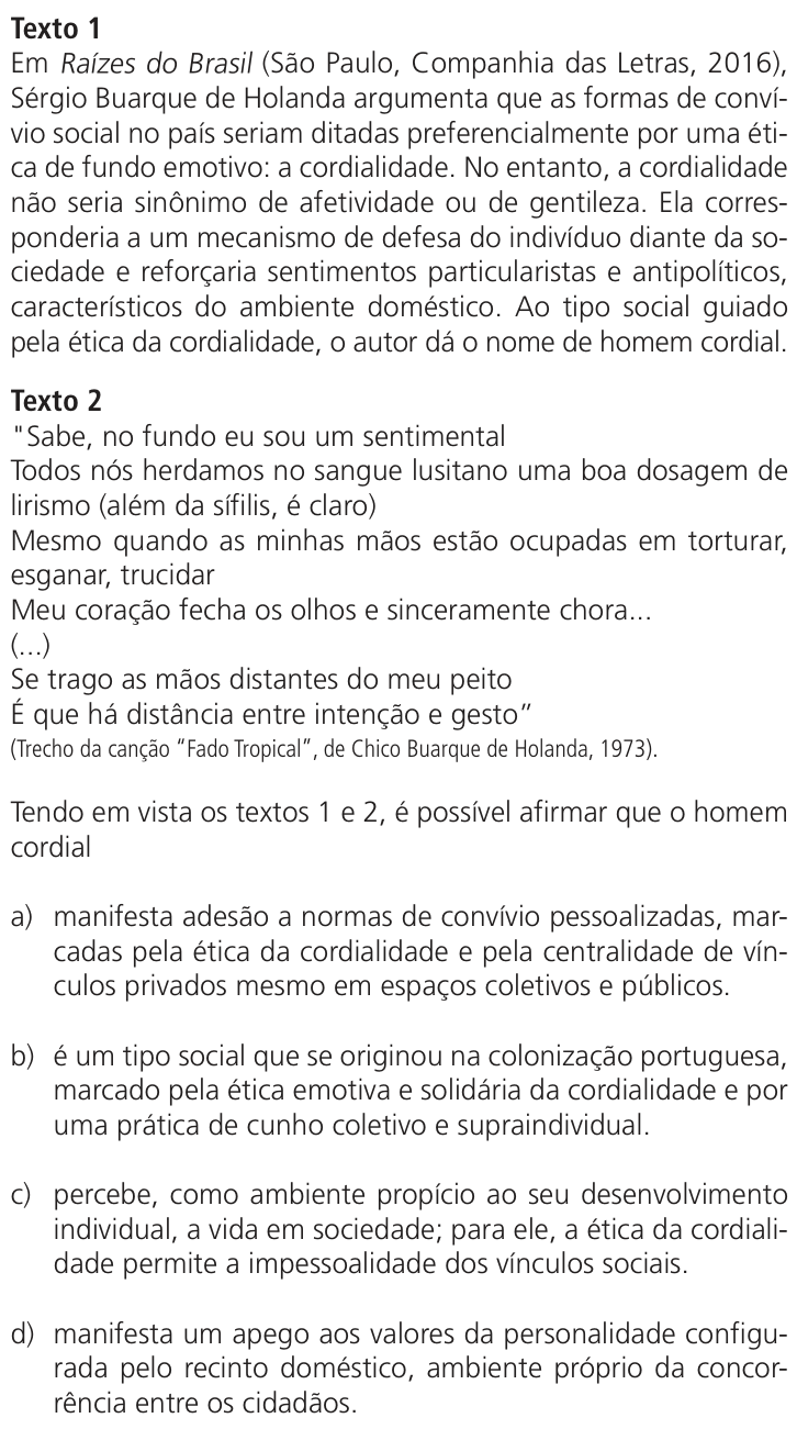 Questão 34 no caderno Q da UNICAMP 2025