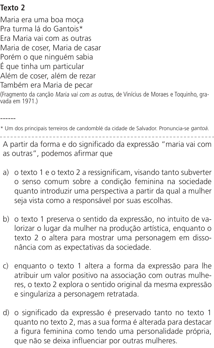 Questão 36 no caderno Q da UNICAMP 2025