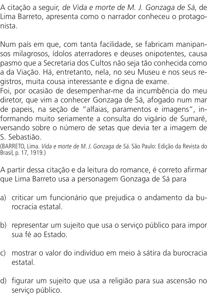 Questão 42 no caderno Q da UNICAMP 2025