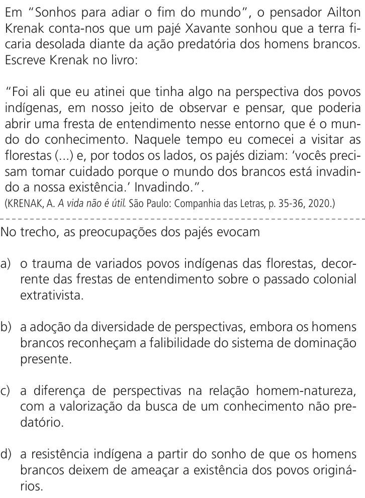 Questão 45 no caderno Q da UNICAMP 2025