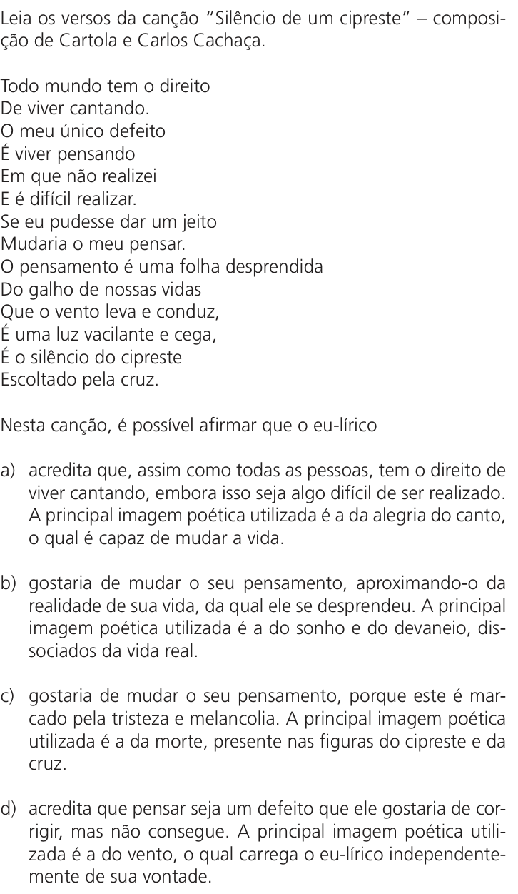 Questão 46 no caderno Q da UNICAMP 2025