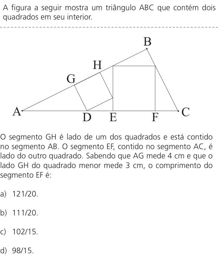 Questão 55 no caderno Q da UNICAMP 2025