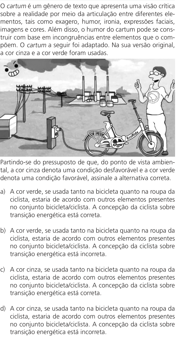 Questão 59 no caderno Q da UNICAMP 2025