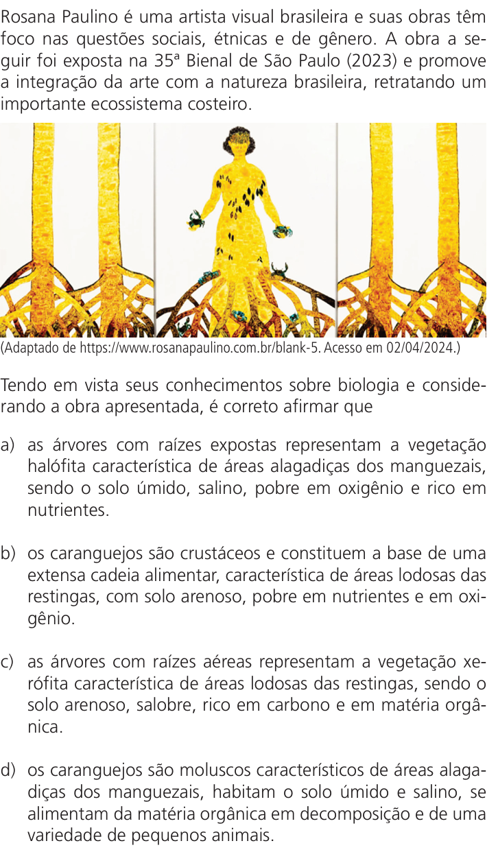 Questão 66 no caderno Q da UNICAMP 2025