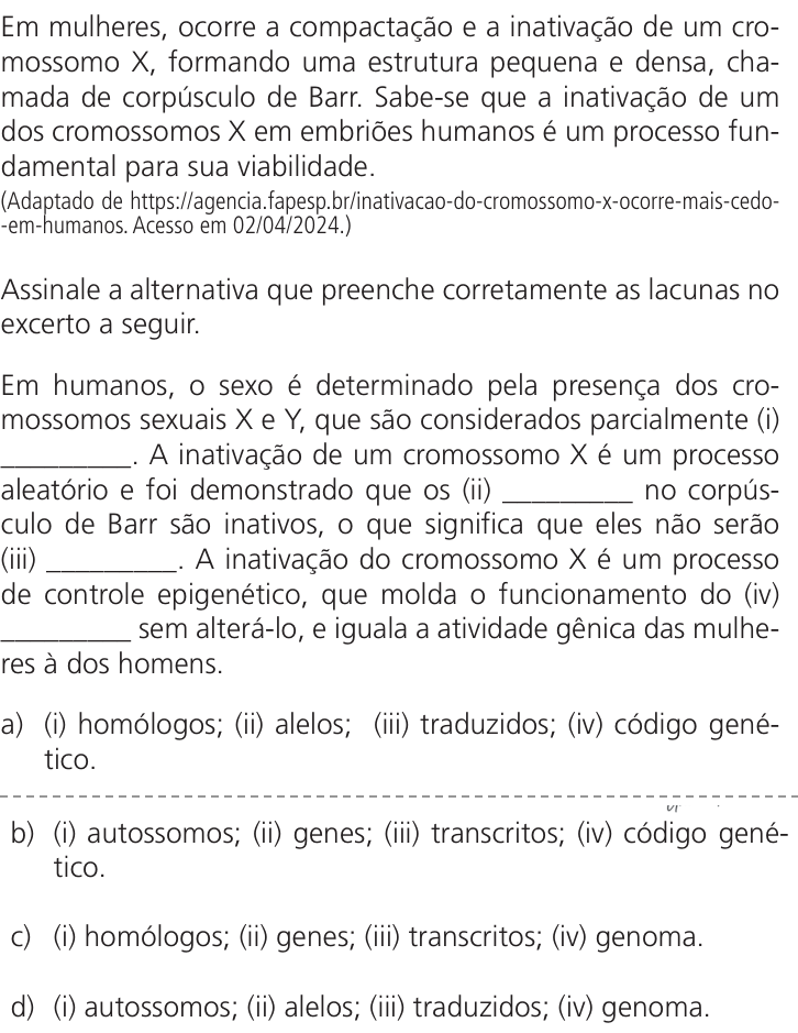 Questão 67 no caderno Q da UNICAMP 2025