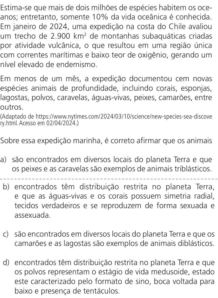 Questão 71 no caderno Q da UNICAMP 2025