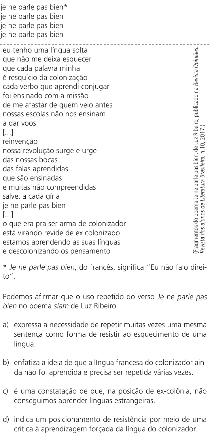 Questão 6 no caderno Q da UNICAMP 2024
