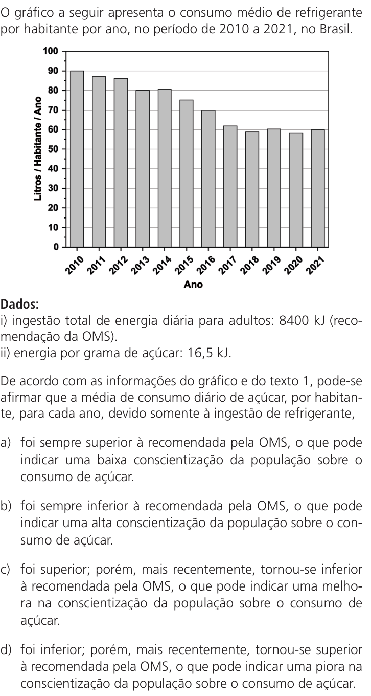 Questão 20 no caderno Q da UNICAMP 2024