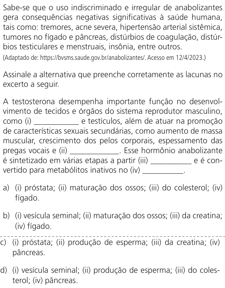 Questão 43 no caderno Q da UNICAMP 2024