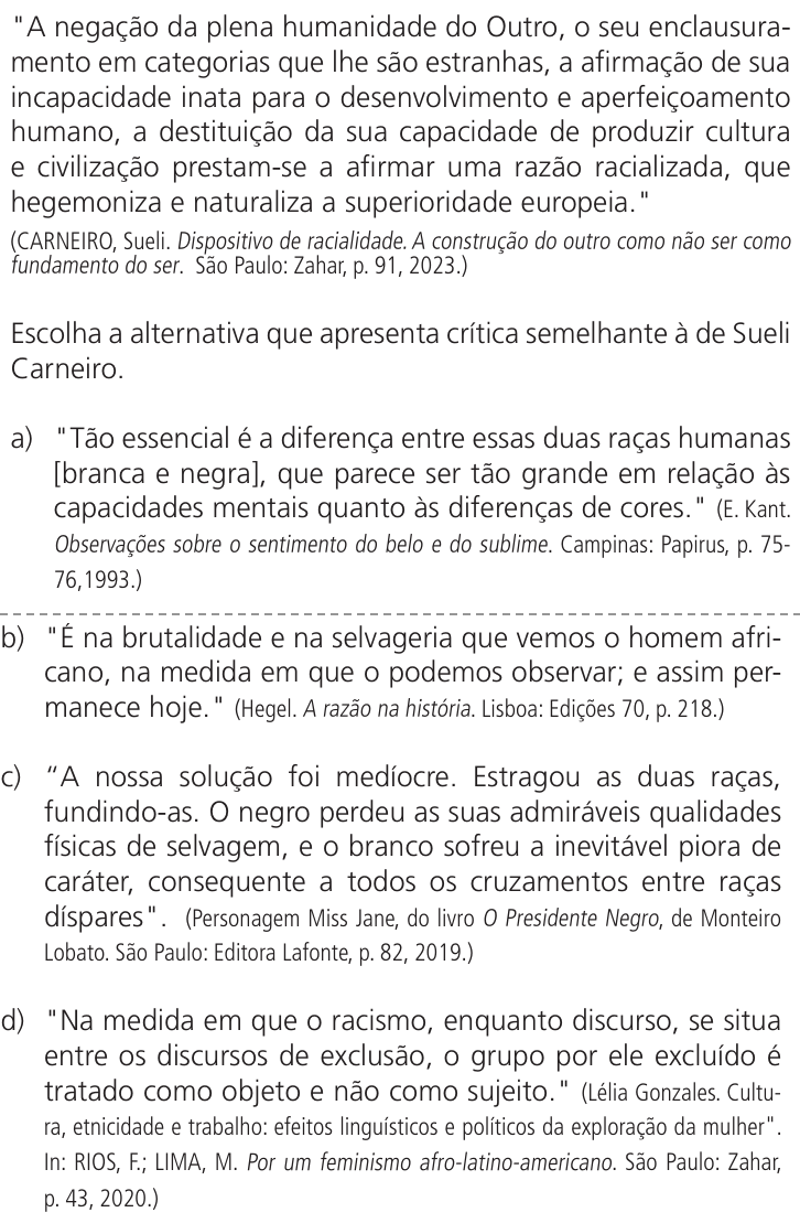 Questão 51 no caderno Q da UNICAMP 2024