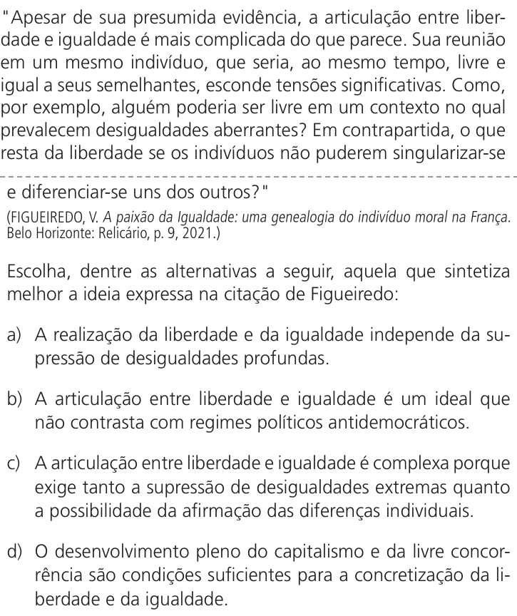 Questão 53 no caderno Q da UNICAMP 2024