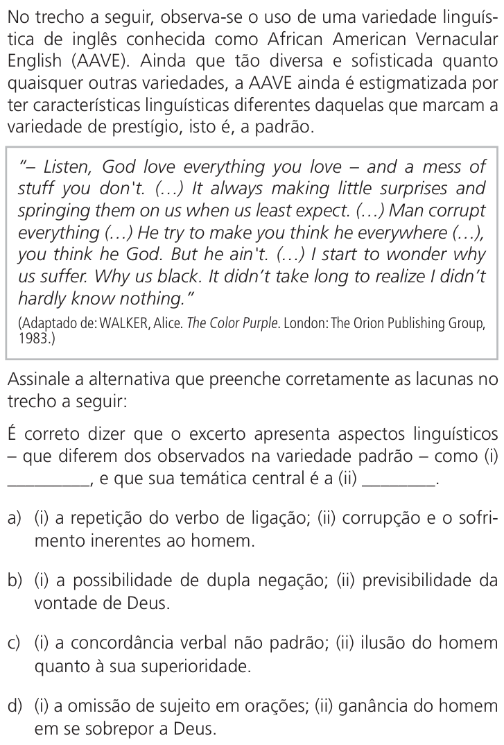 Questão 72 no caderno Q da UNICAMP 2024