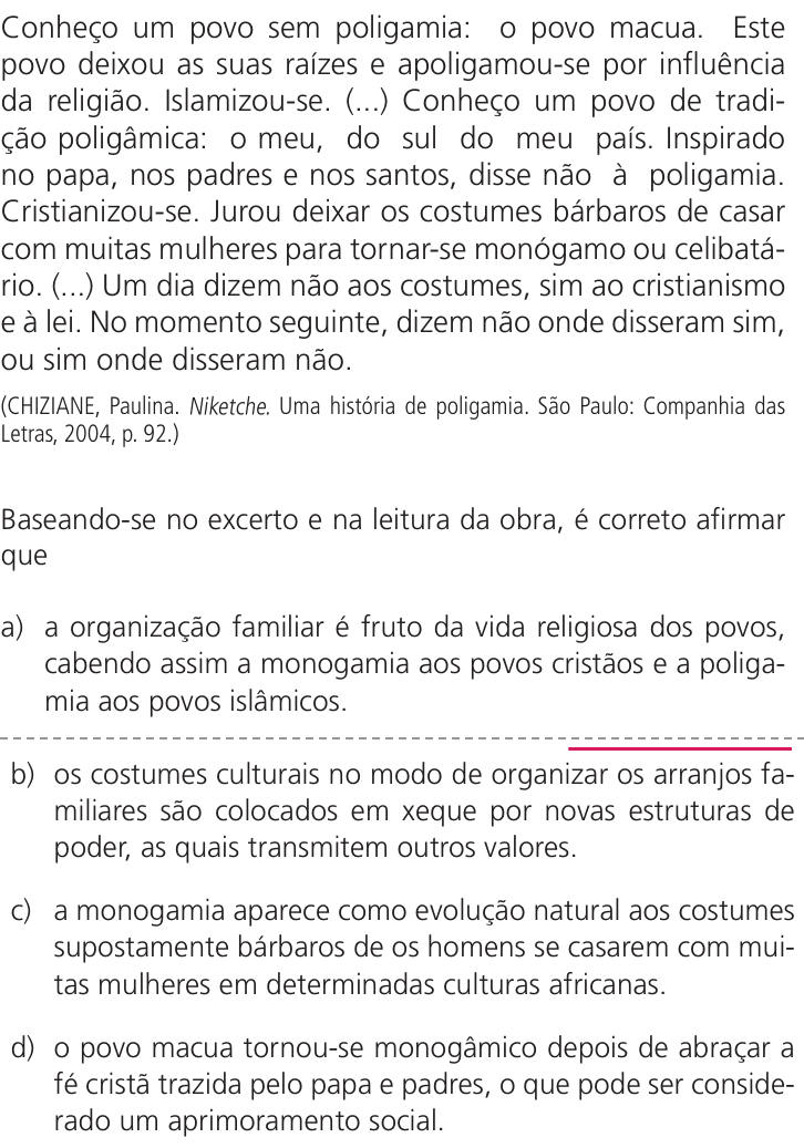 Questão 8 no caderno Q da UNICAMP 2023