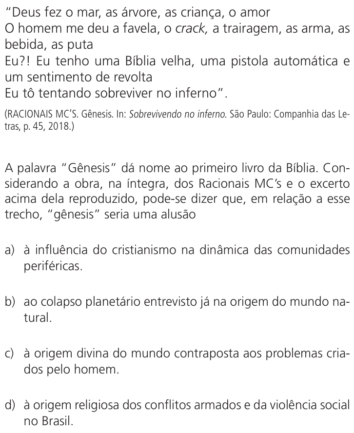 Questão 12 no caderno Q da UNICAMP 2023