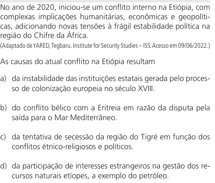 Questão 21 no caderno Q da UNICAMP 2023