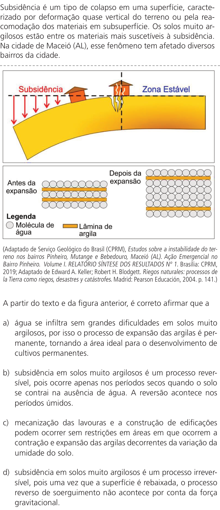 Questão 23 no caderno Q da UNICAMP 2023