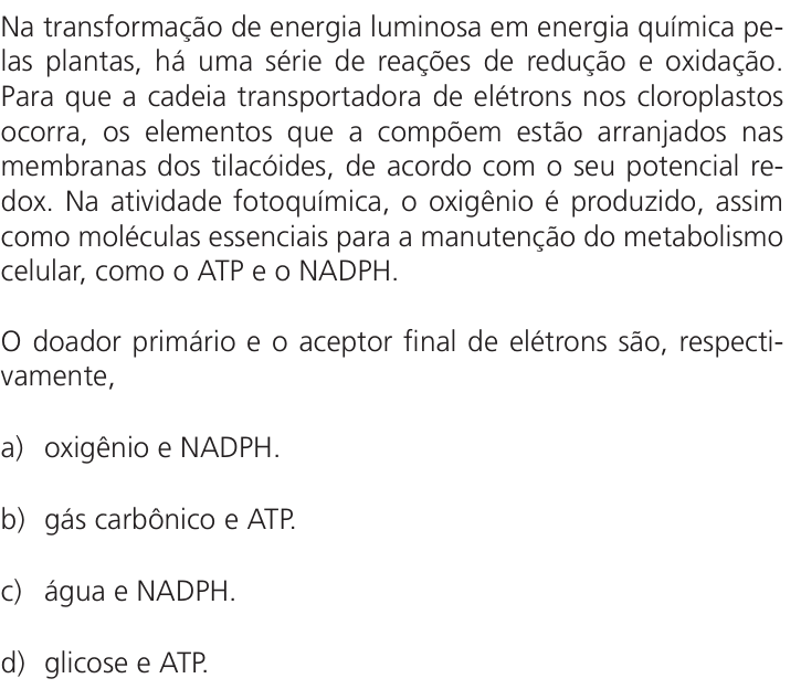 Questão 38 no caderno Q da UNICAMP 2023