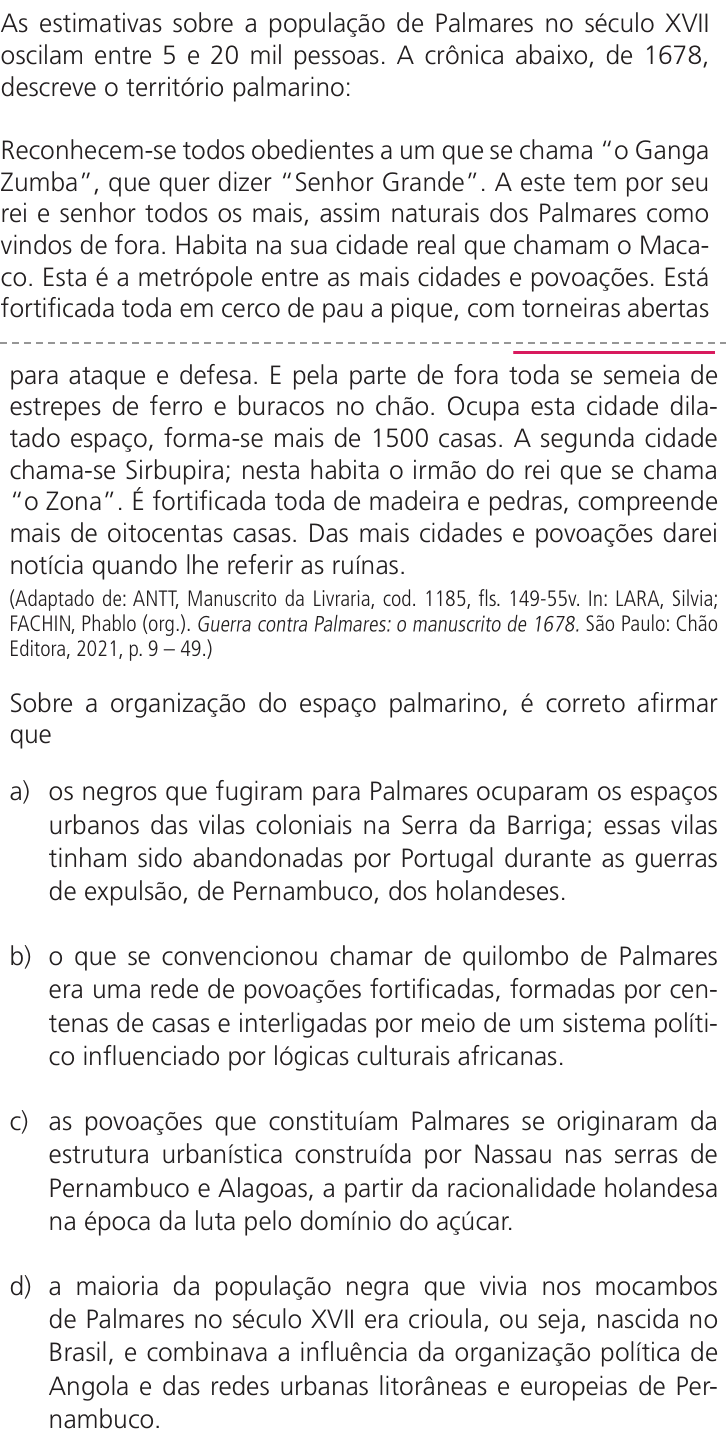 Questão 58 no caderno Q da UNICAMP 2023