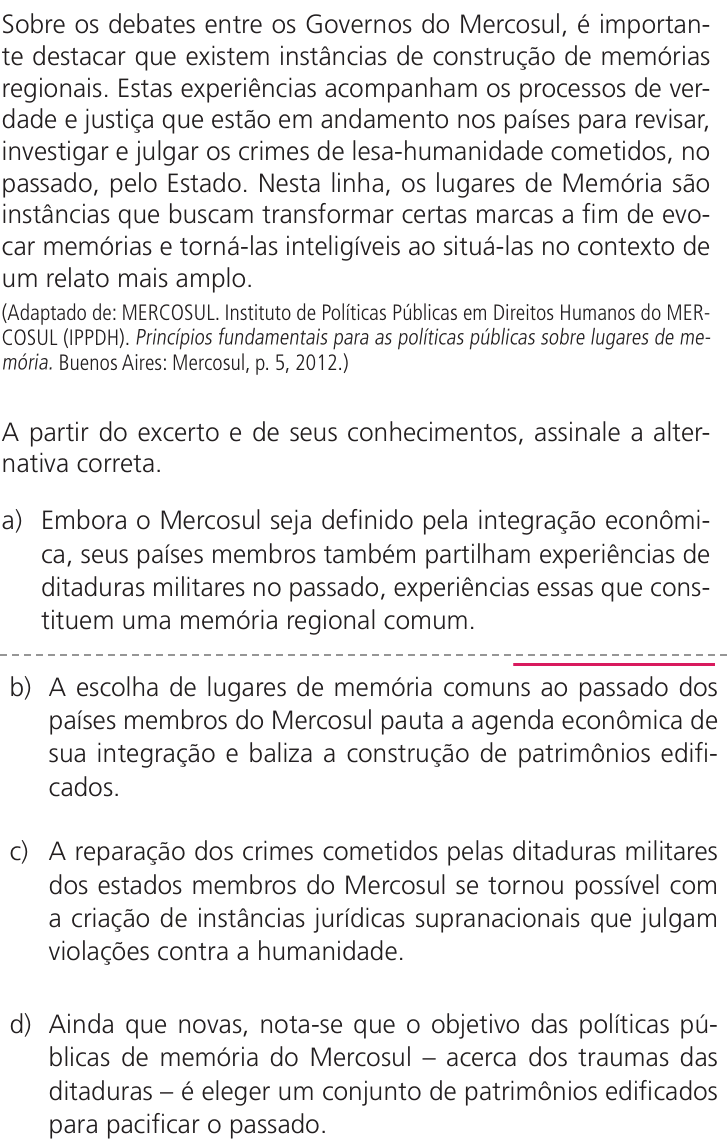 Questão 63 no caderno Q da UNICAMP 2023