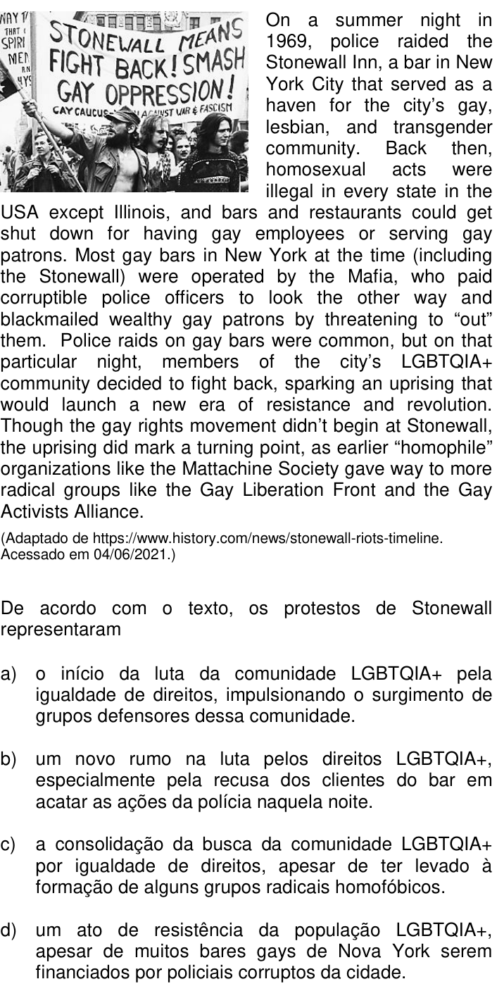 Questão 28 no caderno Q da UNICAMP 2022