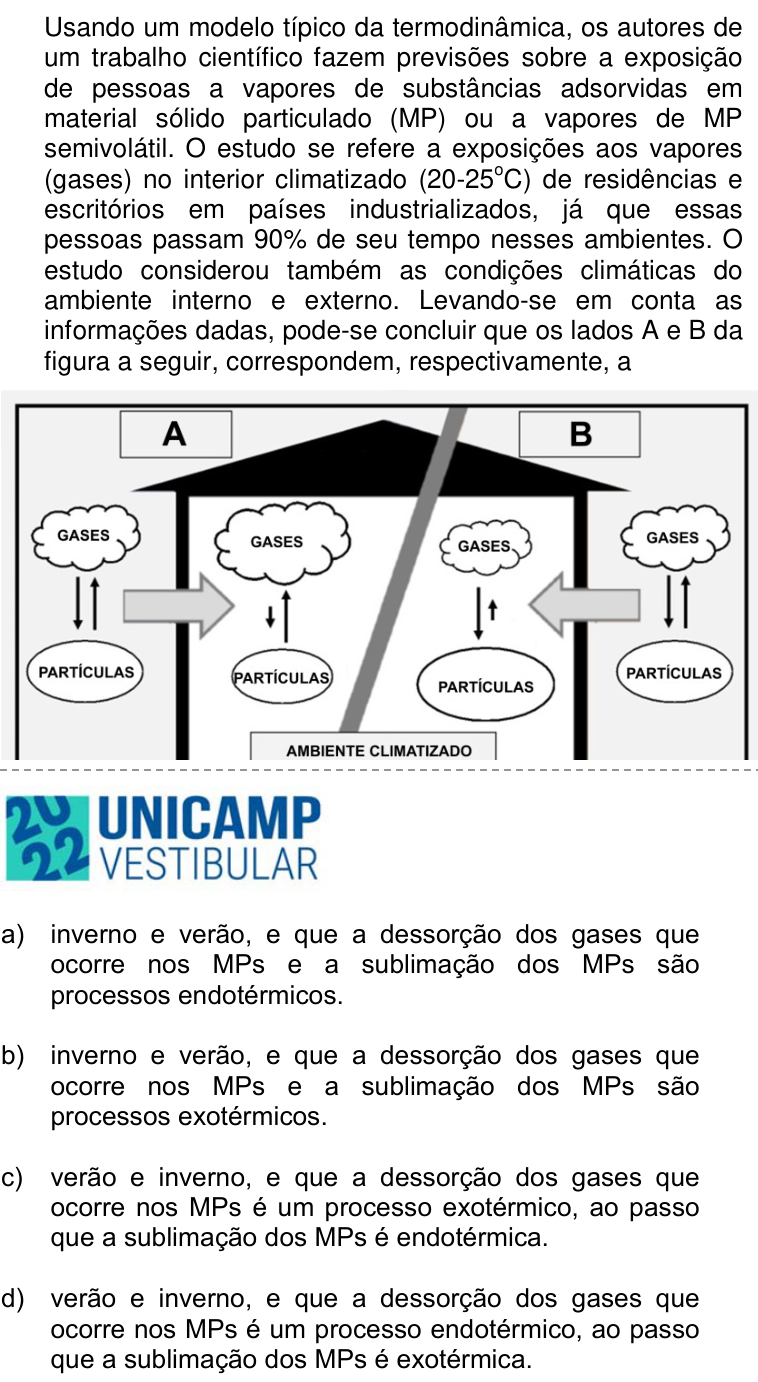 Questão 35 no caderno Q da UNICAMP 2022