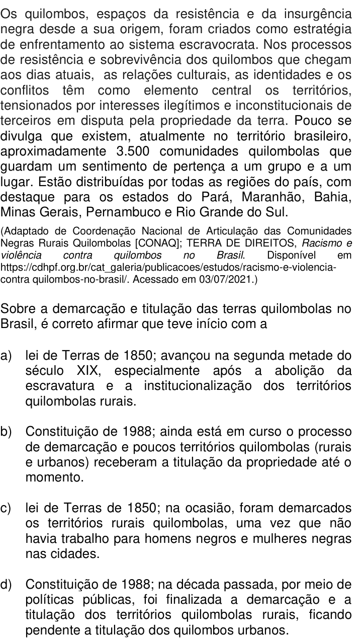 Questão 46 no caderno Q da UNICAMP 2022