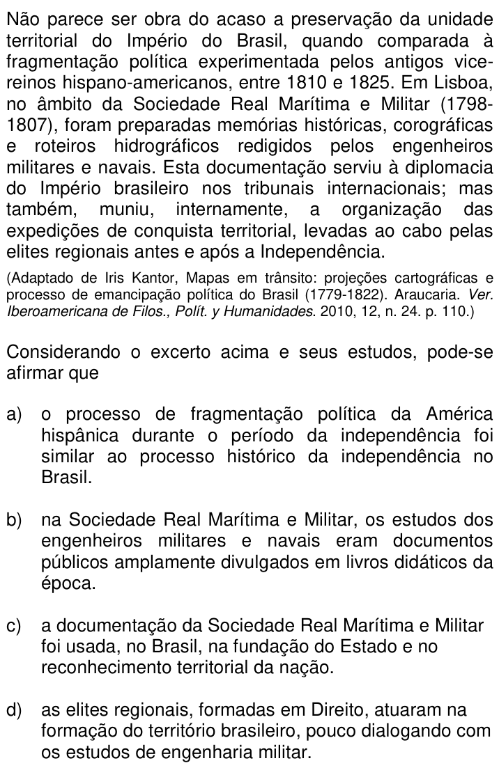 Questão 53 no caderno Q da UNICAMP 2022