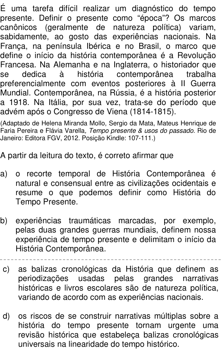 Questão 55 no caderno Q da UNICAMP 2022