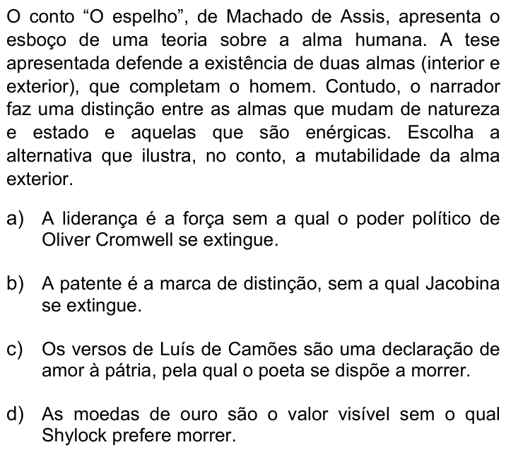 Questão 4 no caderno Q da UNICAMP 2021